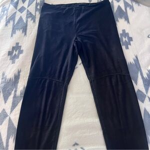 Lysse Faux Suede Black Leggings